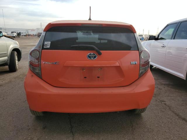 JTDKDTB34E1066607 - 2014 TOYOTA PRIUS C ORANGE photo 6