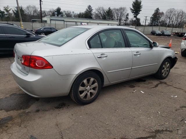 KNAGE123575159409 - 2007 KIA OPTIMA LX SILVER photo 3