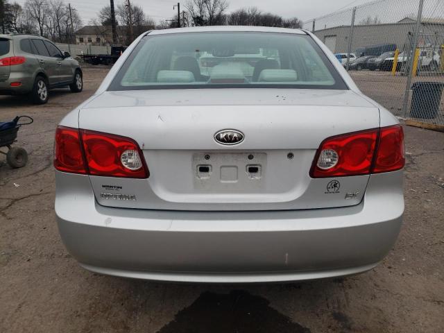 KNAGE123575159409 - 2007 KIA OPTIMA LX SILVER photo 6