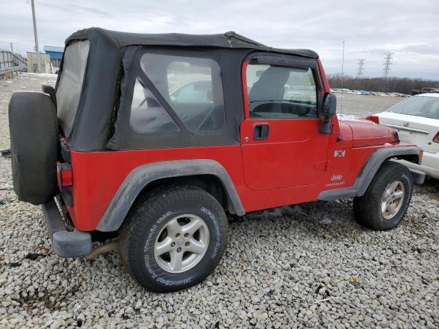 1J4FA39S95P302859 - 2005 JEEP WRANGLER X RED photo 3