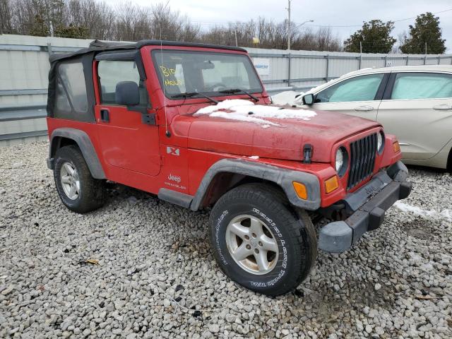 1J4FA39S95P302859 - 2005 JEEP WRANGLER X RED photo 4