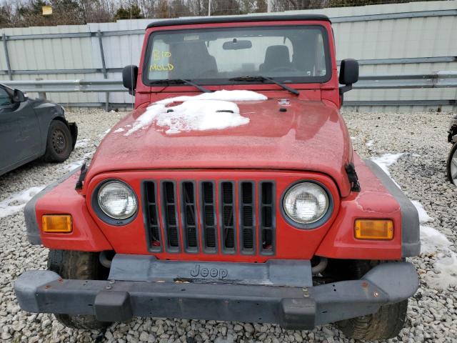 1J4FA39S95P302859 - 2005 JEEP WRANGLER X RED photo 5