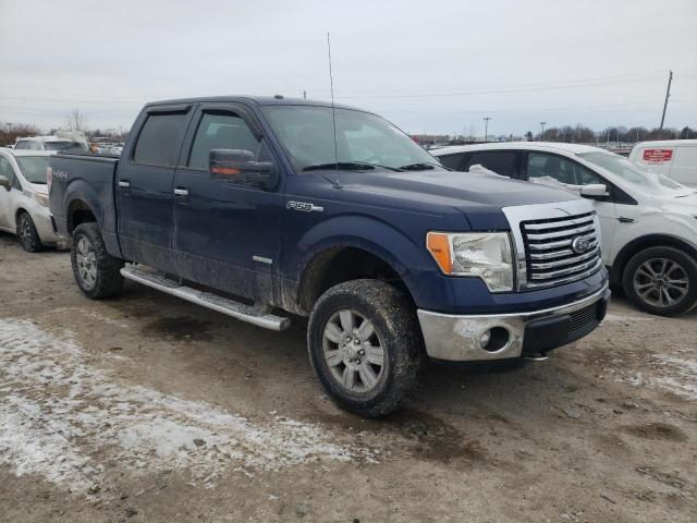 1FTFW1ET7CFA35086 - 2012 FORD F150 SUPERCREW BLUE photo 4