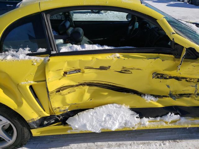 1FAFP40471F137151 - 2001 FORD MUSTANG YELLOW photo 10