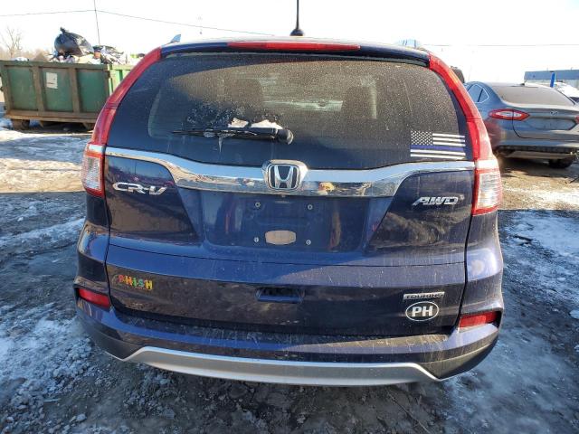 5J6RM4H95FL094691 - 2015 HONDA CR-V TOURING BLUE photo 6