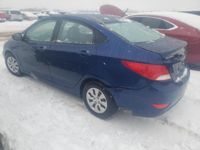 KMHCT4AE1FU900117 - 2015 HYUNDAI ACCENT GLS BLUE photo 2