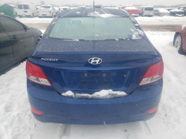 KMHCT4AE1FU900117 - 2015 HYUNDAI ACCENT GLS BLUE photo 6