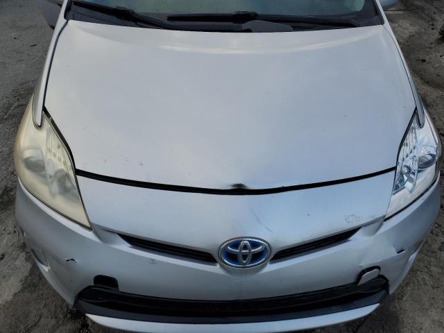 JTDKN3DU3D1650840 - 2013 TOYOTA PRIUS SILVER photo 11