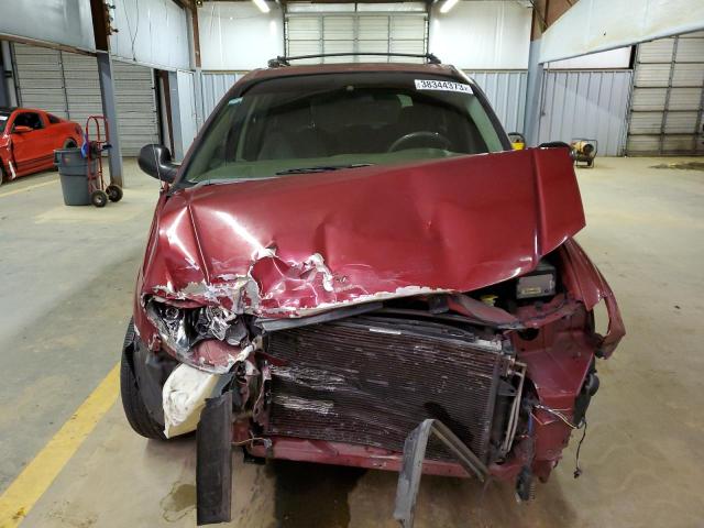 2D4GP44L05R407905 - 2005 DODGE GRAND CARA SXT RED photo 5