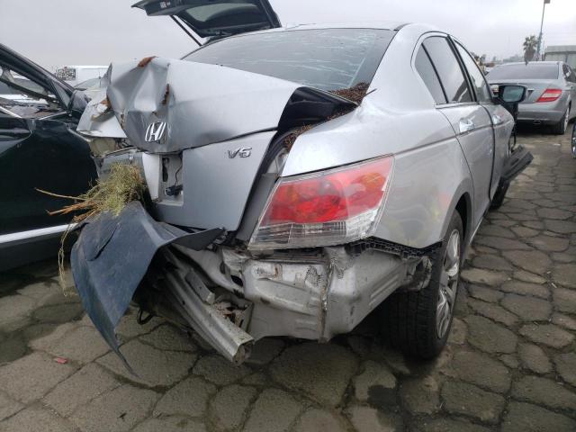 1HGCP36848A053394 - 2008 HONDA ACCORD EXL SILVER photo 3