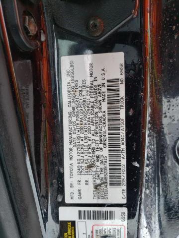 5TEUU42N85Z097915 - 2005 TOYOTA TACOMA ACCESS CAB შავი ფოტო 12