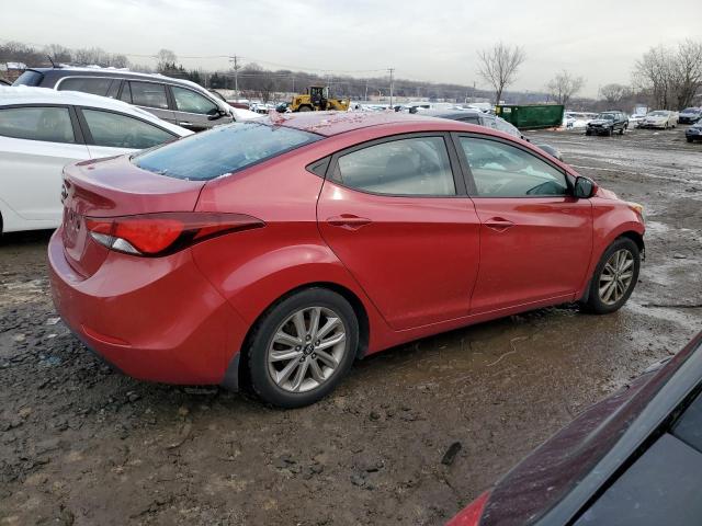 KMHDH4AEXFU350700 - 2015 HYUNDAI ELANTRA SE RED photo 3