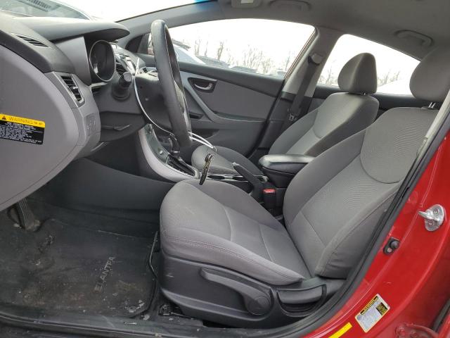 KMHDH4AEXFU350700 - 2015 HYUNDAI ELANTRA SE RED photo 7