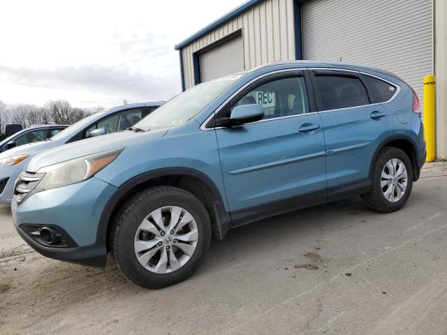 2HKRM4H75EH717721 - 2014 HONDA CR-V EXL TURQUOISE photo 1