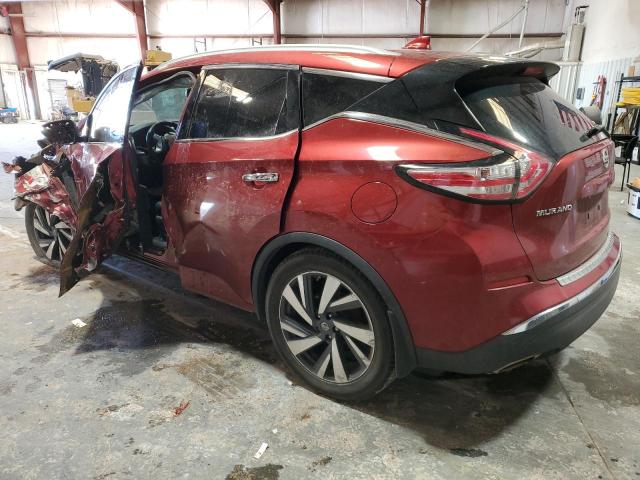 5N1AZ2MG4HN161023 - 2017 NISSAN MURANO S BURGUNDY photo 2