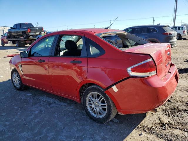 1FAHP35N58W257707 - 2008 FORD FOCUS SE RED photo 2