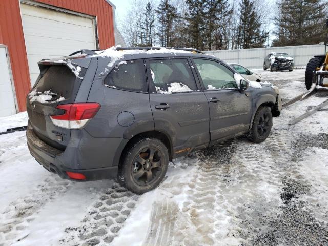 JF2SKAMC6NH483548 - 2022 SUBARU FORESTER WILDERNESS GRAY photo 3