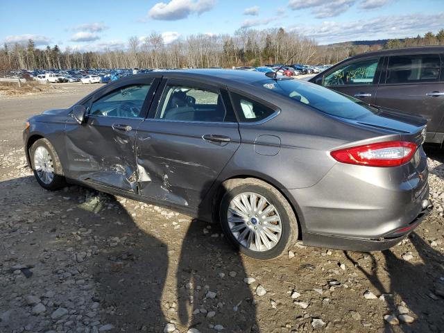 3FA6P0LU5ER303034 - 2014 FORD FUSION SE HYBRID GRAY photo 2