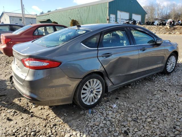 3FA6P0LU5ER303034 - 2014 FORD FUSION SE HYBRID GRAY photo 3