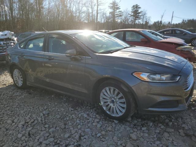 3FA6P0LU5ER303034 - 2014 FORD FUSION SE HYBRID GRAY photo 4