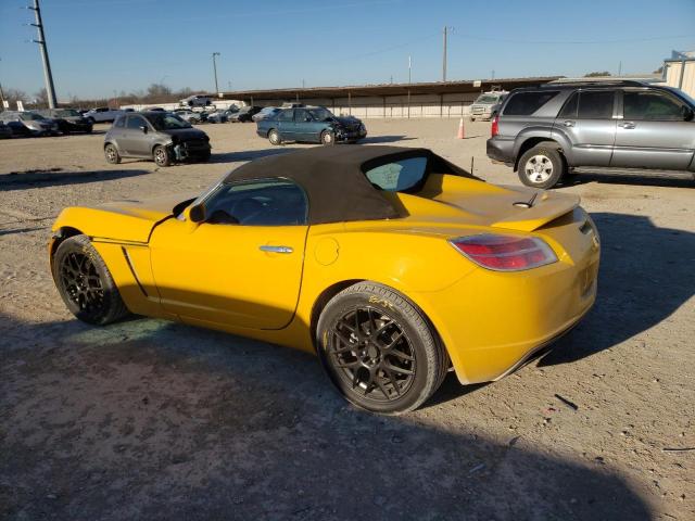 1G8MG35X57Y110701 - 2007 SATURN SKY REDLINE YELLOW photo 2