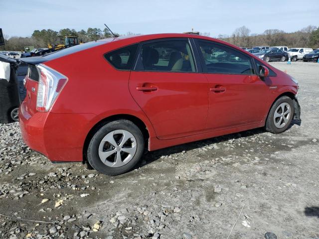 JTDKN3DU1E1785896 - 2014 TOYOTA PRIUS RED photo 3