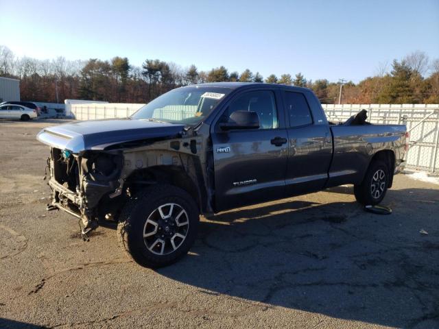 5TFCY5F15EX017801 - 2014 TOYOTA TUNDRA DOUBLE CAB SR/SR5 GRAY photo 1