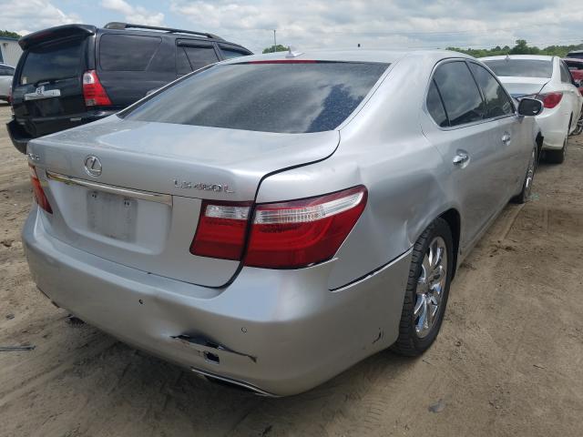 JTHGL46F875013776 - 2007 LEXUS LS 460L SILVER photo 4