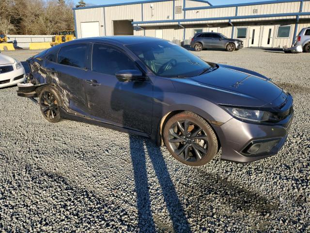 19XFC2F83KE033840 - 2019 HONDA CIVIC SPORT GRAY photo 4