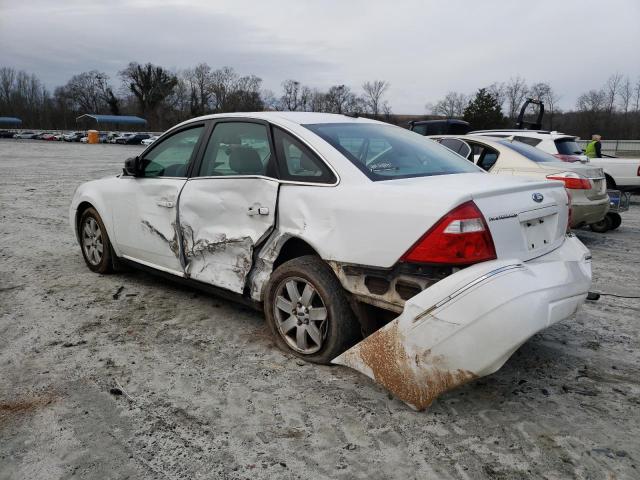 1FAHP24117G143155 - 2007 FORD FIVE HUNDR SEL WHITE photo 2