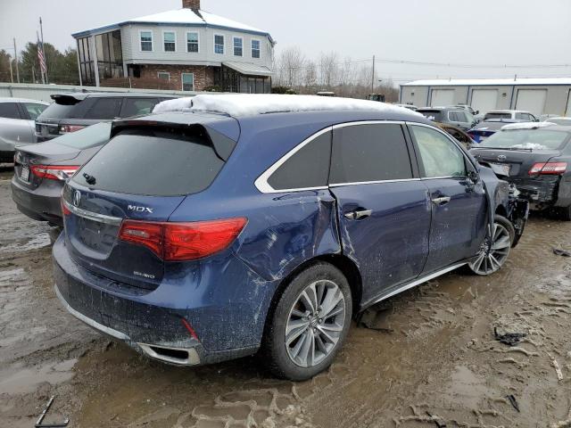 5FRYD4H50HB002163 - 2017 ACURA MDX TECHNOLOGY BLUE photo 3
