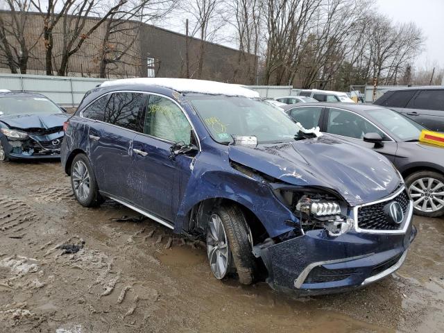 5FRYD4H50HB002163 - 2017 ACURA MDX TECHNOLOGY BLUE photo 4