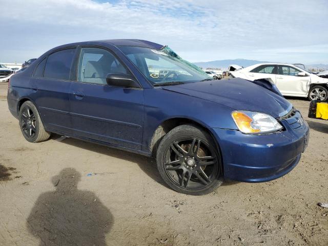 2HGES16643H600457 - 2003 HONDA CIVIC LX BLUE photo 4