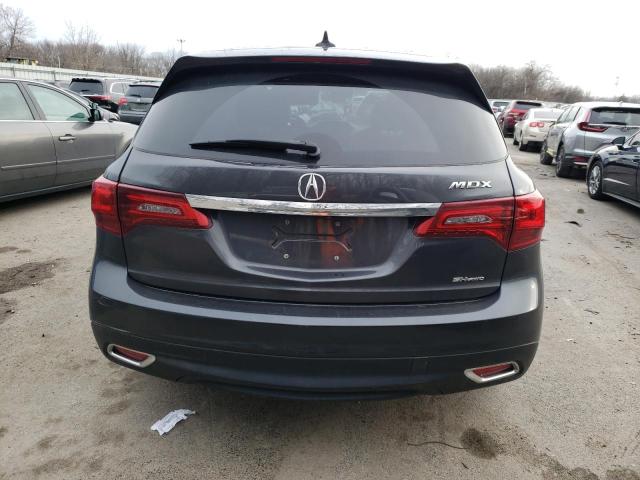5FRYD4H41GB033525 - 2016 ACURA MDX TECHNOLOGY CHARCOAL photo 6