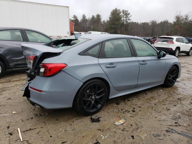 2HGFE2F58NH576241 - 2022 HONDA CIVIC SPORT 蓝色 照片 3