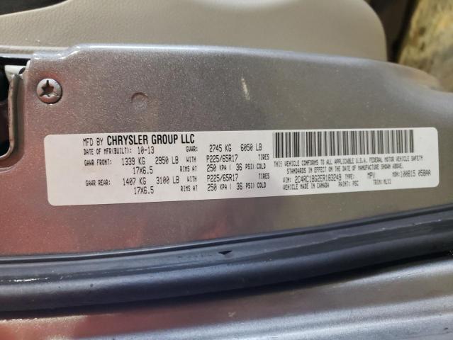 2C4RC1BG2ER183249 - 2014 CHRYSLER TOWN & COU TOURING 灰色 照片 13