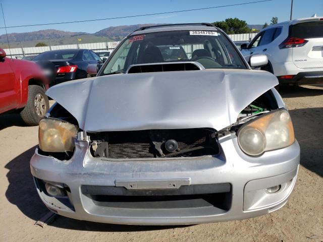 JF1GG29675G808704 - 2005 SUBARU IMPREZA WRX SILVER photo 5