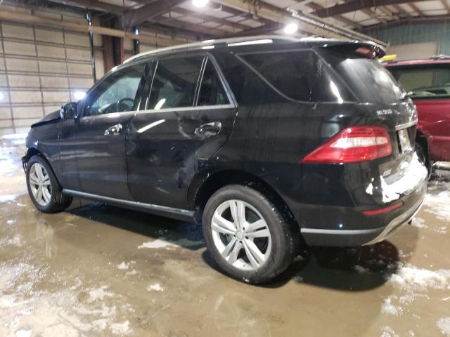 4JGDA5HB1DA231504 - 2013 MERCEDES-BENZ ML 350 4MATIC BLACK photo 2