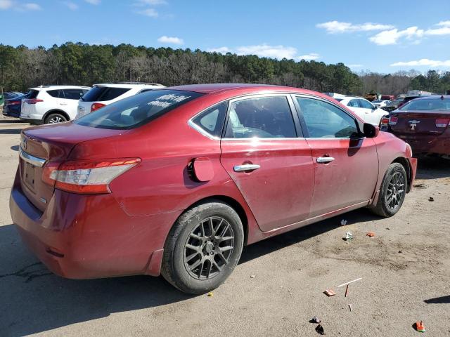 3N1AB7AP3DL755271 - 2013 NISSAN SENTRA S RED photo 3