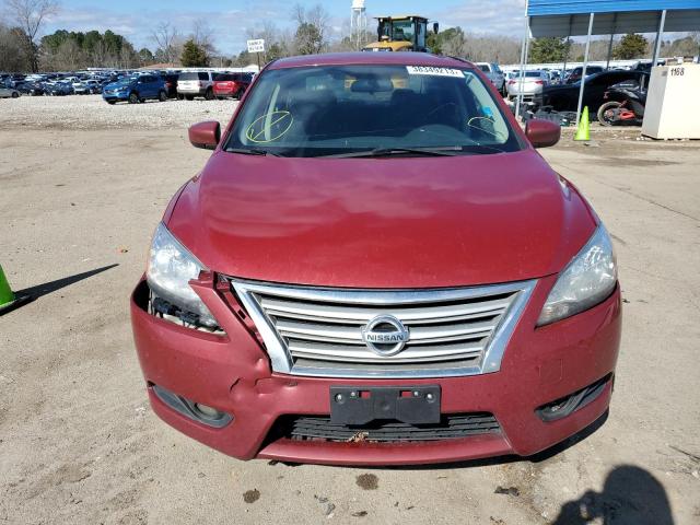 3N1AB7AP3DL755271 - 2013 NISSAN SENTRA S RED photo 5