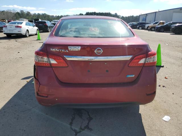 3N1AB7AP3DL755271 - 2013 NISSAN SENTRA S RED photo 6