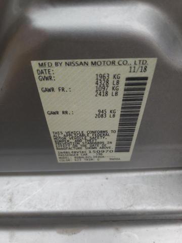 1N4BL4BV5KC150970 - 2019 NISSAN ALTIMA S SILVER photo 12