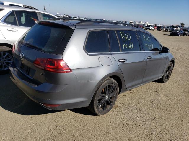 3VWCA7AU1FM514656 - 2015 VOLKSWAGEN GOLF SPORT TDI S GRAY photo 3