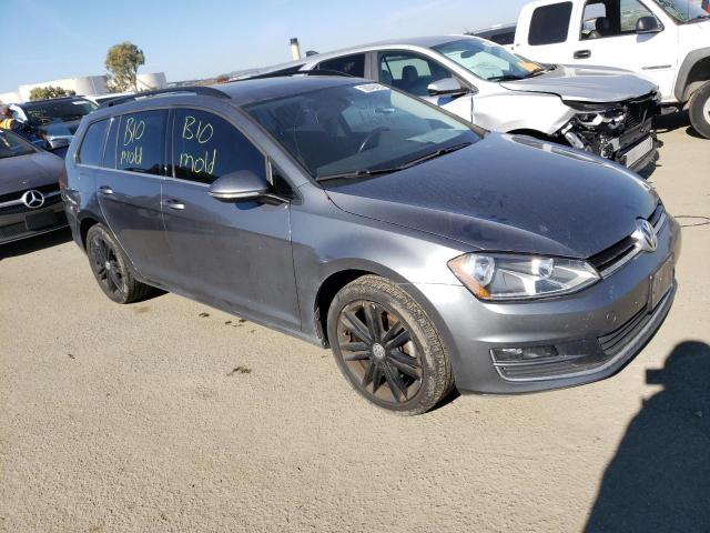 3VWCA7AU1FM514656 - 2015 VOLKSWAGEN GOLF SPORT TDI S GRAY photo 4