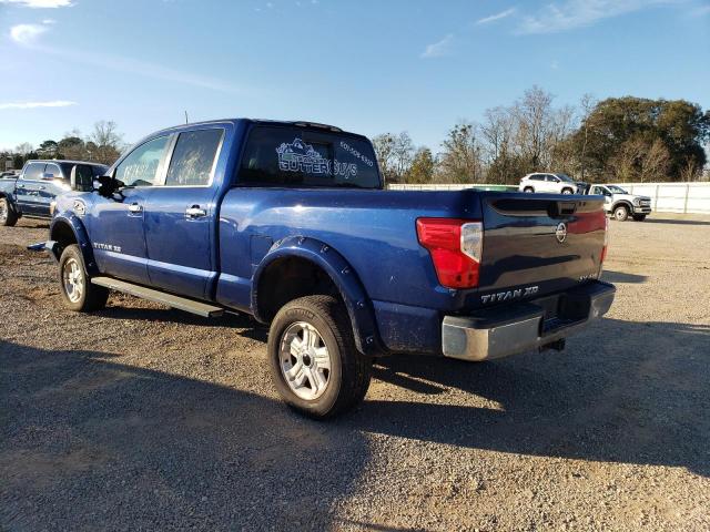 1N6BA1F39HN532257 - 2017 NISSAN TITAN XD S BLUE photo 2