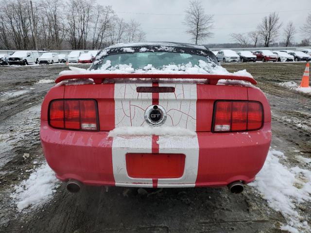 1ZVFT85H065231245 - 2006 FORD MUSTANG GT RED photo 6