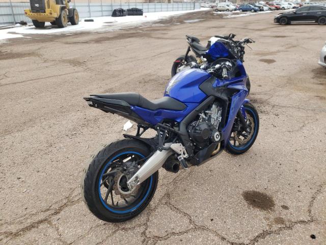 MLHRC7416E5000229 - 2014 HONDA CBR650 F BLUE photo 4