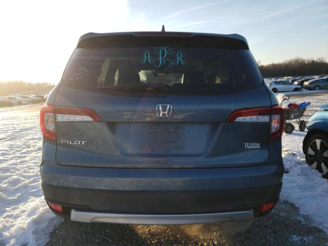 5FNYF5H53KB039930 - 2019 HONDA PILOT EXL BLUE photo 6