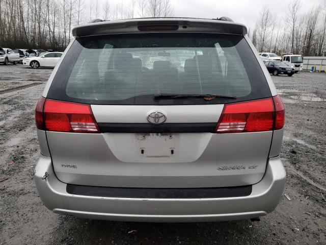 5TDZA23C65S367866 - 2005 TOYOTA SIENNA CE SILVER photo 6