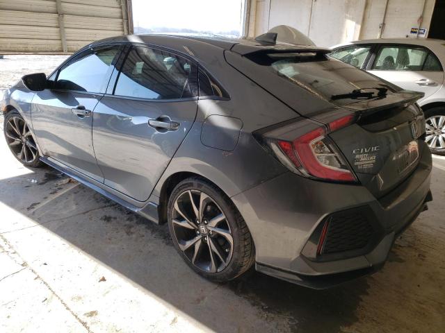 SHHFK7H93JU233176 - 2018 HONDA CIVIC SPORT TOURING GRAY photo 2